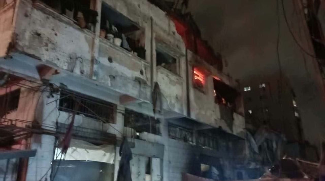 תיעוד זירת החיסול ברצועת עזה (צילום: רשתות ערביות)