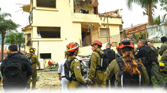 בניין בקריית שמונה שנפגע באפריל 2026 (צילום: אייל מרגולין פלאש 90)