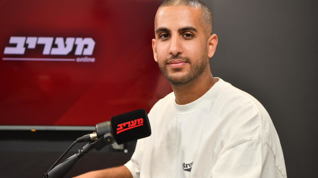 מאמן הכושר מיבנה, עמיחי פיטנס בראיון למיקי לוין (צילום: אבשלום ששוני)