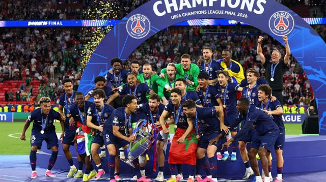 פריז סן ז'רמן אלופת אירופה 2026 (צילום: Gettyimages)