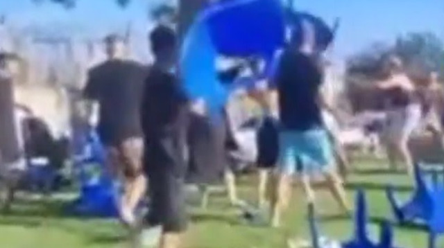 הקטטה בערד (צילום: רשתות חברתיות, שימוש לפי סעיף 27 א')