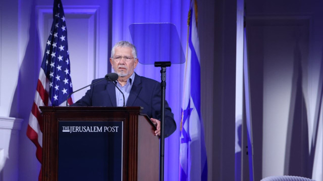 אלוף (במיל') אמיר אשל בכנס "הג'רוזלם פוסט" 2026 (צילום: מרק ישראל סלם)