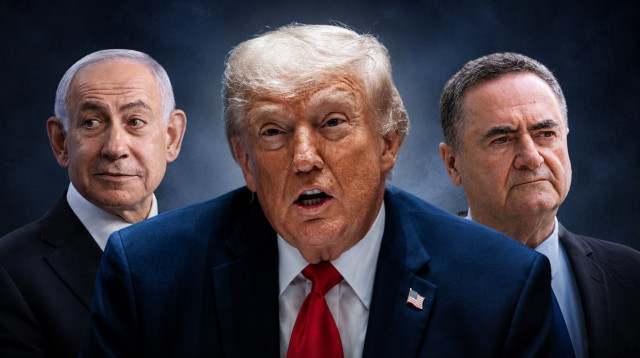 ישראל כ"ץ, דונלד טראמפ, בנימין נתניהו (צילום: פלאש 90,רויטרס)