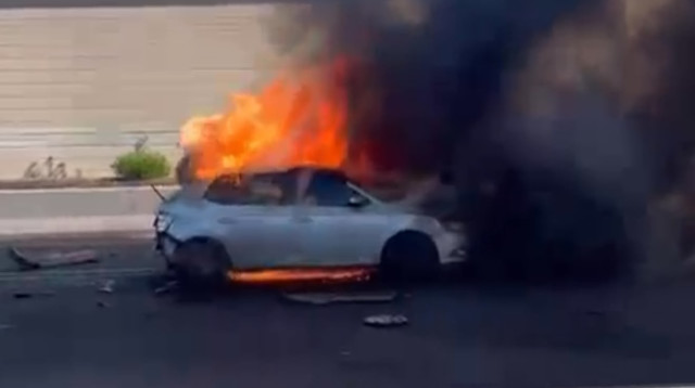 חיסול בצומת חולון באיילון (צילום: צילום מסך,שימוש לפי סעיף 27א')