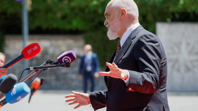 ראש הממשלה של אלבניה, אדי ראמה (צילום: REUTERS/Stevo Vasiljevic)