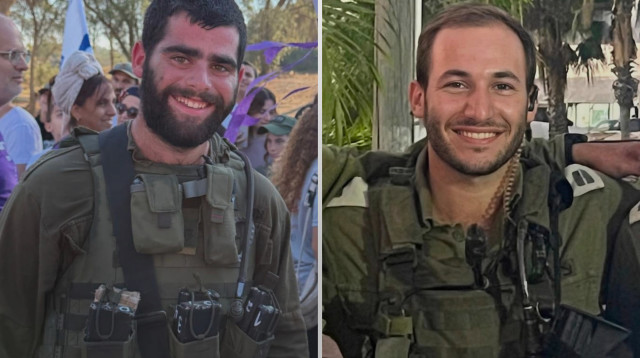 שחר גמלא ואהד יערי (צילום: דובר צה"ל)