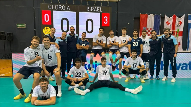 נבחרת ישראל כדורעף גברים (צילום: אתר רשמי, איגוד הכדורעף)