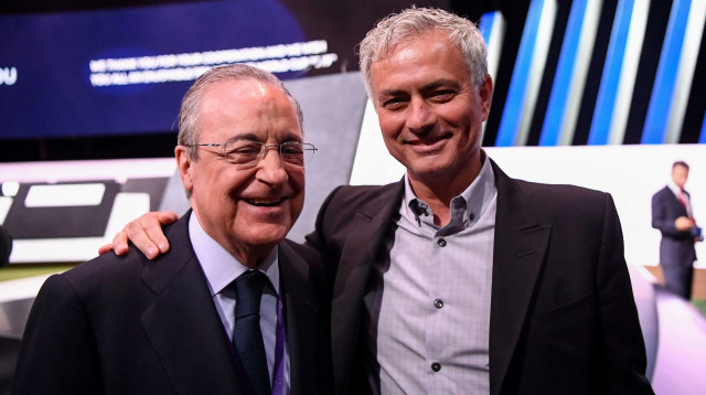 ז'וזה מוריניו ופלורנטינו פרס (צילום: GettyImages)