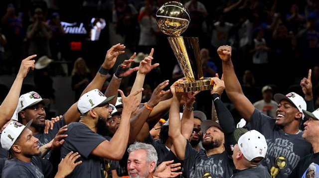 ניו יורק ניקס אלופת ה-NBA 2025/26 (צילום: Gregory Shamus)