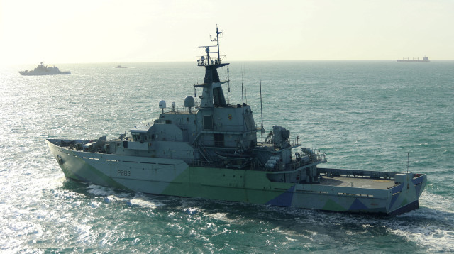 אוניית חיל הים הבריטי HMS Mersey (צילום: רויטרס)