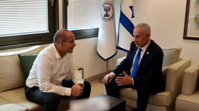 בנימין נתניהו, רומן גופמן (צילום: ללא קרדיט)