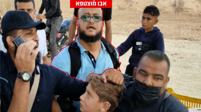 זכי יוסף מחמוד אבו מוצטפא במהלך חטיפת יגיל יעקב (צילום: דובר צהל)