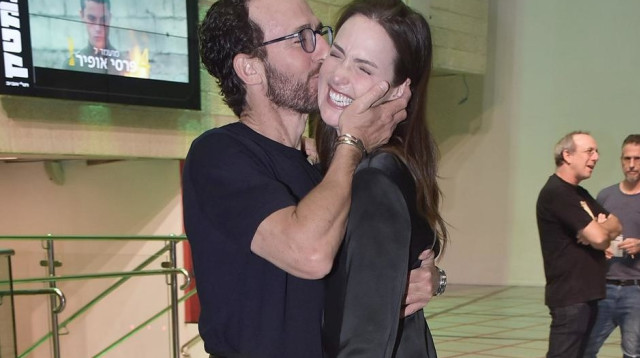 יעל גולדמן ואורי פפר (צילום: אור גפן)