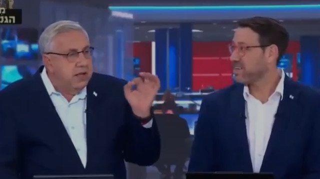 יהודה שלזינגר ויעקב ברדוגו בערוץ 14 (צילום: צילום מסך, ערוץ 14)