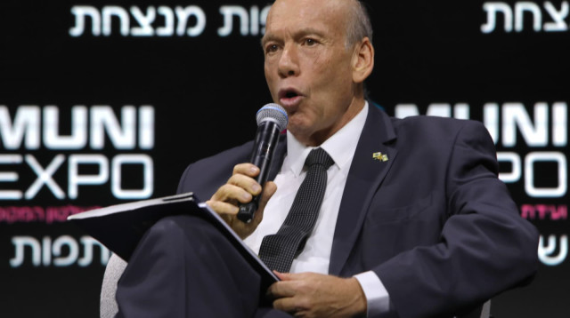 מבקר המדינה מתניהו אנגלמן בכנס אקספו (צילום: אבשלום שושני)