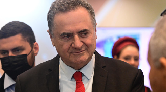 שר הביטחון ישראל כ"ץ באקספו (צילום: אבשלום ששוני)