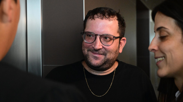 יונתן אוריך הנאשם בפרשת הבילד, בדיון בביהמ"ש המחוזי בת"א  (צילום: אבשלום ששוני)