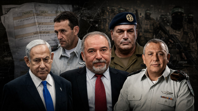 גדי איזנקוט, אביגדור ליברמן, בנימין נתניהו, אייל זמיר, הרצי הלוי (צילום: פלאש 90,רויטרס)