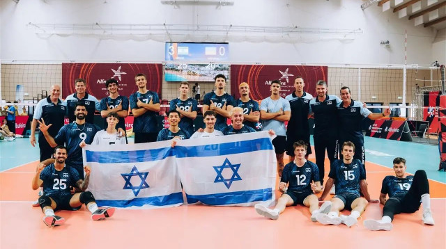 נבחרת העתודה של ישראל בכדורעף (צילום: אתר רשמי, CEV)