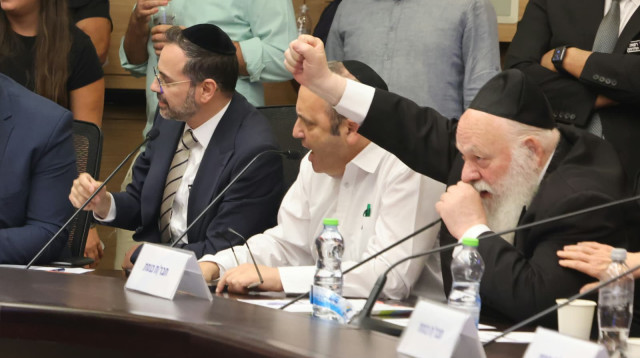 יצחק גולדקנוף במהלך הדיון (צילום: נועם מושקוביץ, דוברות הכנסת)