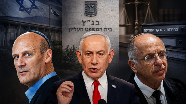 בנימין נתניהו, נעם סולברג, מיכאל ראבילו (צילום: יונתן זינדל פלאש 90,אוליבר פיטוסי, פלאש 90)