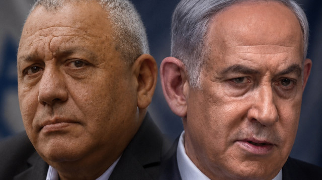 בנימין נתניהו וגדי איזנקוט (צילום: מרק ישראל סלם,חיים גולדברג פלאש 90)