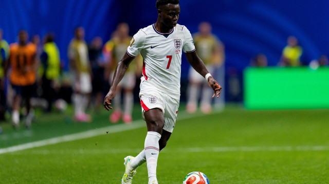 שחקן נבחרת אנגליה, בוקאיו סאקה (צילום: GettyImages, Eurasia Sport Images)