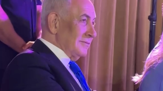 בנימין נתניהו באירוע הוקרה לשרה נתניהו (צילום: שימוש לפי סעיף 27א')