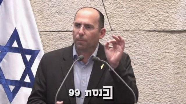 שמחה רוטמן במליאת הכנסת (צילום: צילום מסך ערוץ הכנסת)