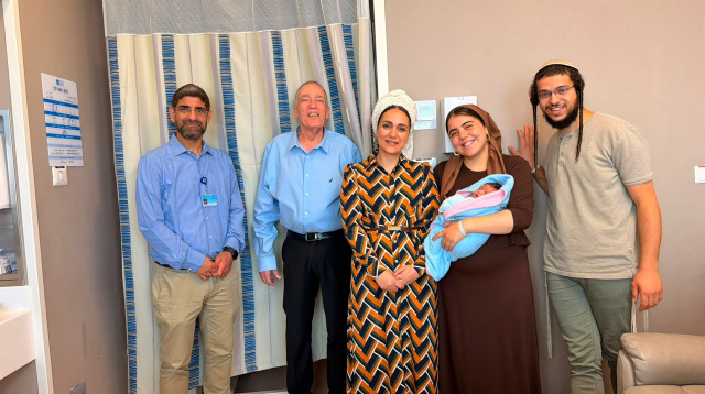 נכד חדש לחברת הכנסת לימור סון הר־מלך (צילום: דוברות הדסה עין כרם)