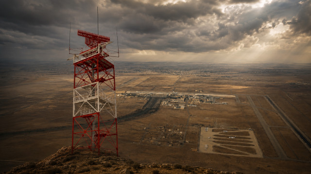 HTRS-100 בנמל התעופה דמשק (צילום: רויטרס,שימוש לפי סעיף 27א')