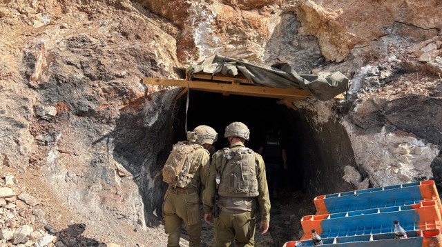הכניסה למנהרה בבופור (צילום: אבי אשכנזי)