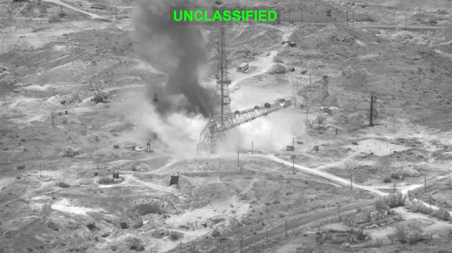 תקיפה אמריקאית באיראן (צילום: CENTCOM)