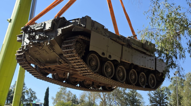 הפומה שבה נהרגו שבעה לוחמי גדוד 605 בחאן יונס (צילום: הנצחה חטיבה 188 )