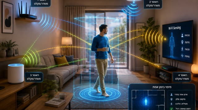 Wi-Fi Sensing (צילום: איור: מעריב אונליין)