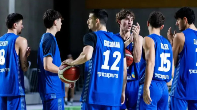 שחקני נבחרת העתודה של ישראל (צילום: אתר רשמי, FIBA)