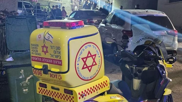 זירת אירוע הירי בדיר חנא (צילום: תיעוד מבצעי מד"א)