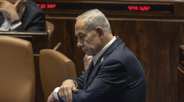 בנימין נתניהו במליאת הכנסת (צילום: gettyimages)