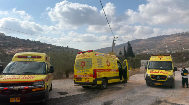הפיגוע בחוות גלעד (צילום: תיעוד מבצעי מד"א)