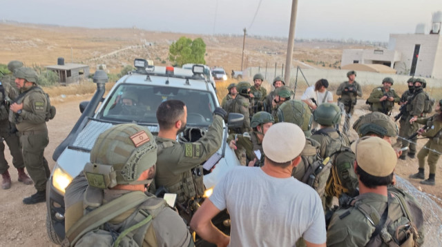 זירת האירוע בדרום הר חברון (צילום: TPS)