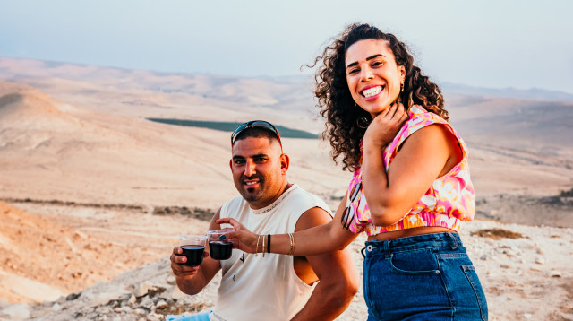 אירוע יין, גן לאומי עבדת (צילום: תמר גוב ארי)