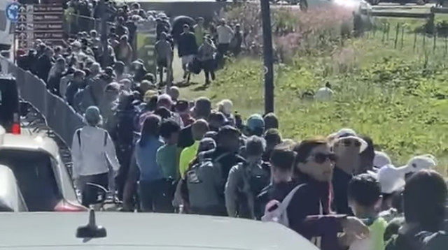 התור בדולמיטים (צילום: רשתות חברתיות, שימוש לפי סעיף 27 א')