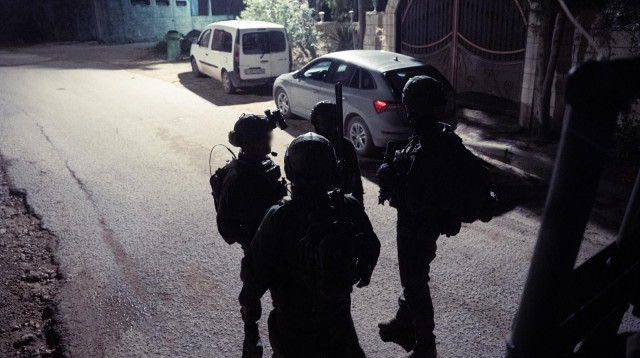 כוחות חטיבת אפרים בפעילות בקו התפר נגד תשתיות הסתננות בלתי חוקית (צילום: דובר צה"ל)
