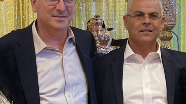 מישל בוסקילה וגדעון סער (צילום: ללא)