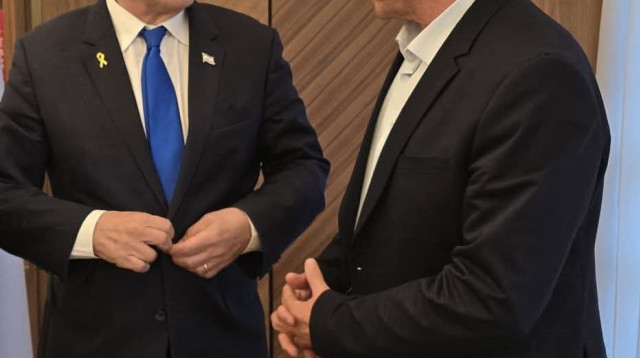 אלי זפרני ונתניהו (צילום: פרטי)
