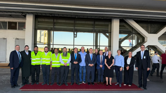 טקס העברת שרידיהם של שמעון לייב ורבקה הרצל (צילום: יחצ)