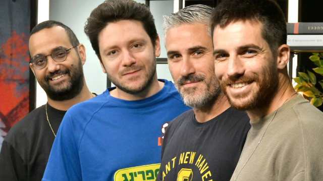 איתן אשל, איציק שאשו, יונתן נמרודי, משה זיאת (צילום: ראובן קסטרו)