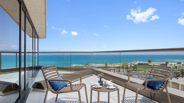 חדרי ה- Premium Terrace במלון דיוויד אינטרקונטיננטל (צילום: אורי אקרמן)