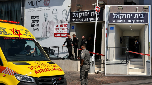 זירת הרצח בראשון לציון (צילום: אבשלום ששוני,אלון חכמון)
