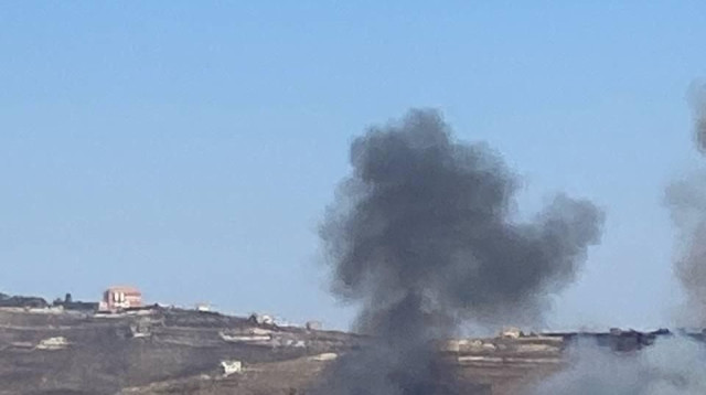 תקיפות צה"ל בדרום לבנון, לראשונה מאז הפסקת האש (צילום: רשתות ערביות)
